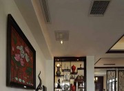 傳統(tǒng)原木色中式風(fēng)格100平米二居室玄關(guān)過(guò)道裝修效果圖