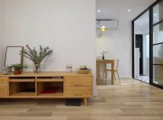 現(xiàn)代唯美簡約風格90平米二居室餐廳背景墻裝修效果圖